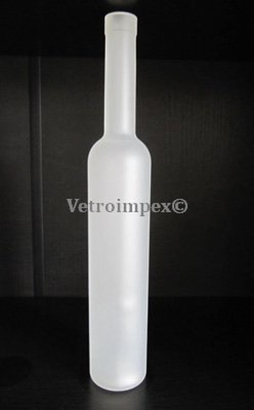 500ml Bordolese Extra fehér matt  üvegpalack - pálinkás üveg