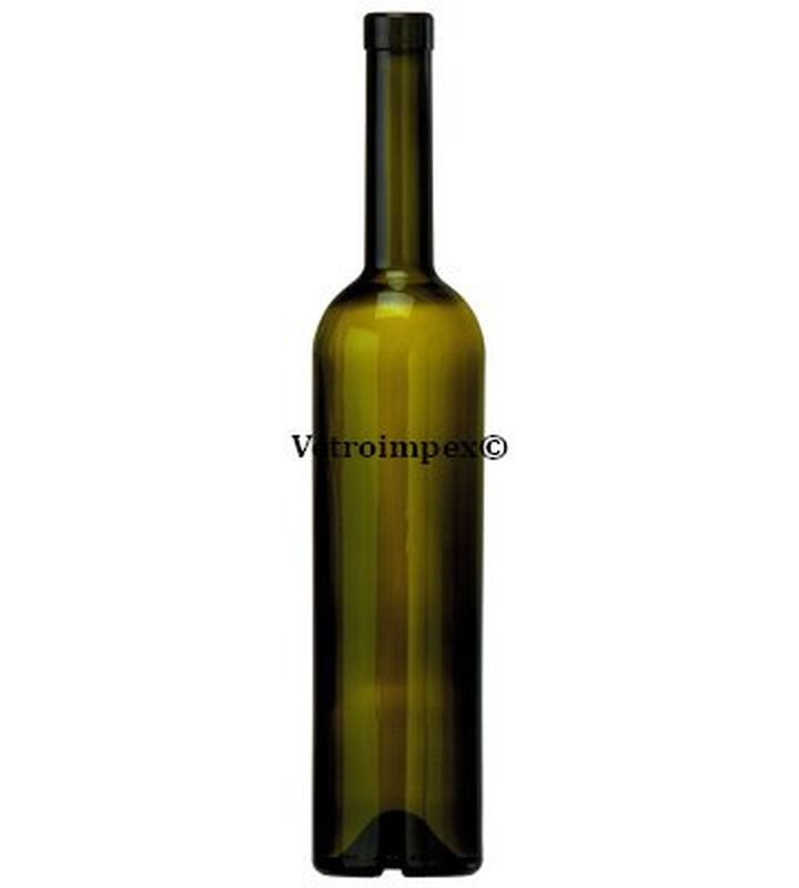 750ml Bordolese Extra antik zöld üvegpalack - pálinkás üveg