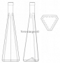 500ml Triangolo üvegpalack