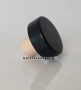 T-dugó fa-fekete-PE sima - 19,0mm /39,5×13/